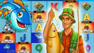 Fishin' Frenzy MEGAWAYS 5 Scatters Big Bonus Buys 25 FREE SPINS up to €10 BET Pay me Fisherman‼️