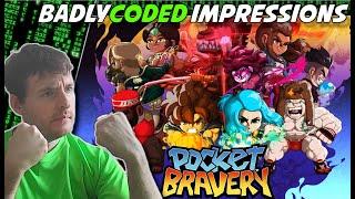 A New Retro Styled Indie 2D Fighting Game! | Pocket Bravery First Impressions