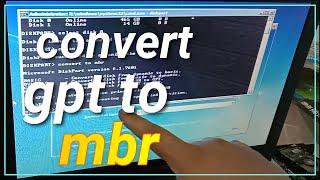 Convert GPT to MBR During Windows 10/8/7 Installation