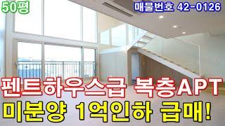 [서울복층아파트] 매매 50평 9호선 역세권 강남 펜트하우스급 복층APT 단독주택형 테라스 세대분리 가능 미분양 땡처리 1억인하 급매