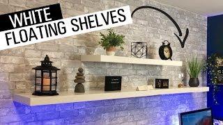 How to Install White Floating Shelves | Ikea Lack Shelf