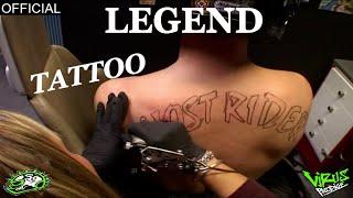 THE TATTOO OF GHOSTRIDER THE REAL LEGEND