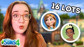 Moving EVERY Disney Princess onto ONE LOT in the Sims 4