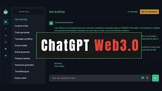 Build Blockchain ChatGPT Clone For Scratch | Build Your 1st Web3.0 Blockchain ChatGPT Clone AI