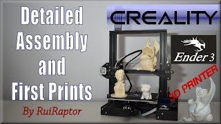 CREALITY ENDER 3 - Detailed Assembly, Tips & First Prints