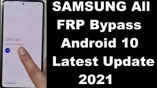 All SAMSUNG FRP Bypass Android 10 Latest Update 2021 SAMSUNG FRP/Google Account Lock Remove