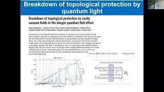 Pascal Simon “Topological  phase transition in 2D Materials induced by light-matter interaction”