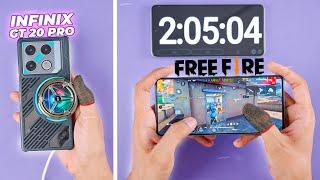 Infinix GT 20 Pro Freefire Gaming Test ️| Gaming Performance Test | Battery Drain Test