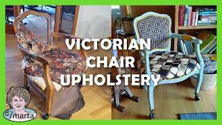 DIY Victorian Upholstery. Estofado de Cadeira Vitoriana.