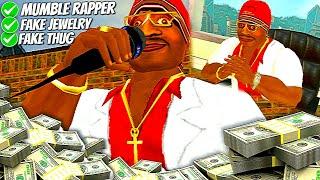 Being a FAKE Gangster in a Rapper Life Simulator! ⭐MDickie Popscene: Track 2⭐