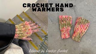 Crochet super easy hand warmers tutorial I Beginner friendly and quick project I Kenikse Crochet