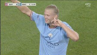 Erling Haaland DEBUT GOAL Man City v Bayern 23/7/2022 