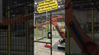 STEP Biggest Palletizing Robot SP180 testing 72 hours to client #shorts #automation #robot #робот