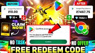 FREE REDEEM CODES INSTANT  | 200 REDEEM CODE FREE | HOW TO GET GOOGLE PLAY STORE REDEEM CODES FREE