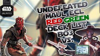 HUGE ANOUNCMENT!!! Maul ECL Decklist and BO3 Against Cad Bane Green #starwars #starwarsunlimited