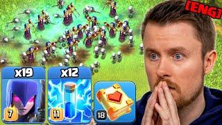 LIGHTNING SPELL too STRONG on Town Hall 16?! | MASS WITCHES in Clash of Clans