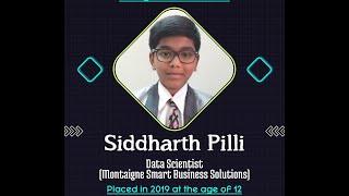 Youngest Data-Science | Siddharth Pilli | Data Scientist Associate |