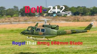 Soul of Scale Show Demo Flight Bell-212 800 Size at Thailand Heli blowout 2024