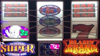 LOVE THOSE MULTIPLIER STACKS! 2x 3x 4x 5x Super Times Pay + BLAZIN GRAND Cash Machine + Casper slots