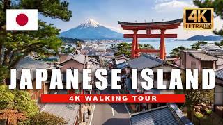  [4K] Relaxing Japan Walking Tour - Enoshima Island Shrine Village Walk | 4K HDR - 60 fps