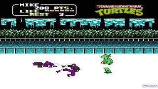 TMNT II:  THE ARCADE GAME - NES FULL PLAYTHROUGH