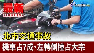 北市交通事故 機車占7成、左轉側撞占大宗【最新快訊】