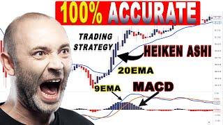 100% ACCURATE Heiken Ashi + EMA & MACD SCALPING Trading Strategy, Day trading || Very High Winrate