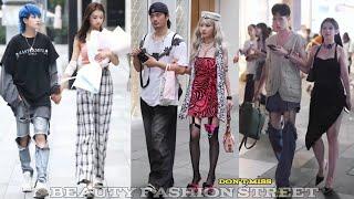 Chinese street fashion couple |korean street fashion #fashiontrends |chinese street fashion