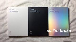 bts love yourself her, tear & answer album unboxing