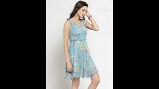 Women's Chiffon A-Line Mini Clothing// amazon girl's dress//review