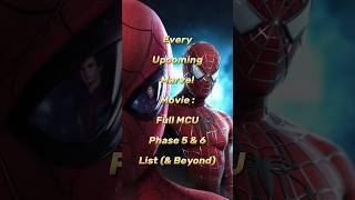 Every Upcoming Marvel Movie | Full MCU Phase 5&6 List (& Beyond) | 10 Upcoming Marvel Movies#shorts