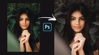 Muted Green Color Grading Effect in Photoshop | Photoshop Vibes