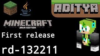 Playing the first release of Minecraft/Minecraft Java • Mastered YT Aditya | Minecraft rd-132211