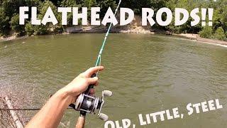 Little Old Metal Fishing Rods and Flatheads!