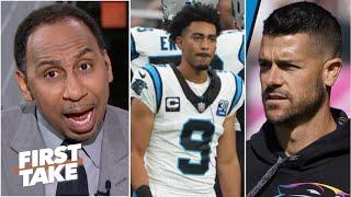 FIRST TAKE | Dave Canales is not a good coach - Stephen A. RIPs Panthers HC & Bryce after loss Bears