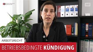 Betriebsbedingte Kündigung - Kanzlei Hasselbach