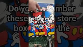 Do you remember the Disney store boxes from the 90s? #disney #boxes #90s #mickeymouse #shopping