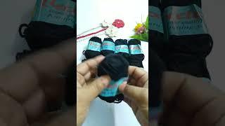 Wool Yarn Black Colour | Viral Video | Shakerastouch #shorts #crochet #yarn