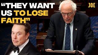 Bernie Sanders rips apart Elon Musk and DOGE destroying US welfare in powerful speech