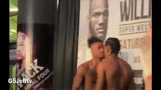 Kyrone Davis vs Antonio Todd Weigh In Jroc vs Rosario Card