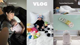 육아 vlog +육아템 추천 50~80일 아기 10시간 통잠. 놀아주는 방법. 발달 공유 / 50일촬영! / 너무 잘 쓰는 육아용품 추천(오르테 젖병세척기.의자.역방쿠.장난감)