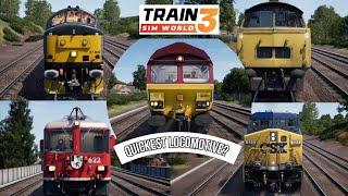 Which Locomotive is the Quickest? TSW3