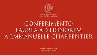 Laurea ad honorem a Emmanuelle Charpentier | Live del 27/9/2024