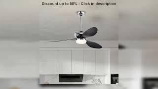 #52'' ABS Blades Ceiling Fan with Lights and Remote (6 Speeds Adjustable) Indoor Ceiling Fan with