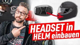 HOW TO: Kommunikationsgerät in Motorradhelm einbauen