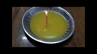 Experiment with candle