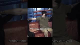 Moderator trying to set the cute girl and boy ️️ #korea #kpop #koreananimation #viralvideo