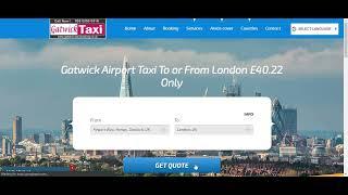 Cheap taxi From Gatwick Airport, UK to London, UK