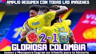 JAMES Y MOSQUERA DAN UN TRIUNFO HISTÓRICO A COLOMBIA ANTE ARGENTINA. EL RESUMEN AMPLIO Y ANÁLISIS