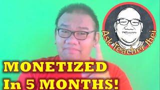 MONETIZATION (2021)| Ask Teacher Jhei is now Monetized! | Episode 3